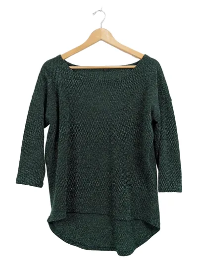 ONLY Damen Pullover Grobstrick Grün Meliert Gr. M Casual 3/4-Arm