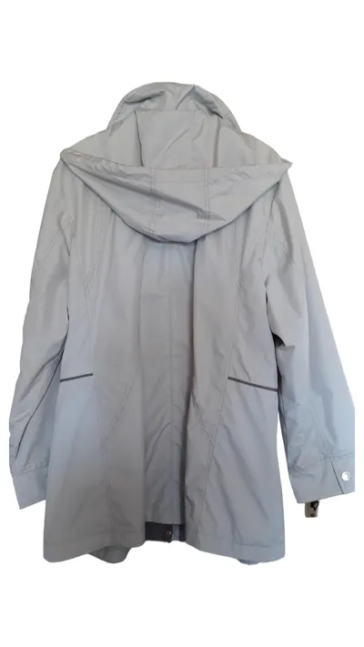 Malva Damen Leichte Jacke Kapuze Beige Gr. 48 Frühling Sommer Polyester