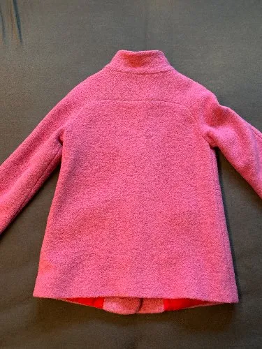 CIVAS Damen Winterjacke Kurzmantel Wolle Stehkragen Pink Gr. 32/XXS