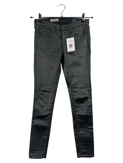 AG Adriano Goldschmied Damen Jeans Legging Ankle Gr. 36 W28 Grau Coated