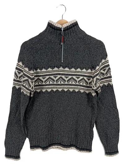 Northland Professional Damen Strickpullover Gr. 36/S Grau Norwegermuster