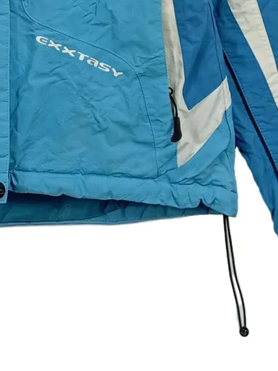 Exxtasy Damen Skijacke Outdoorjacke Gr. 36 Blau Türkis Kapuze