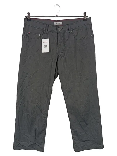 DIGEL Stoffhose Herren Grau Meliert Business Klassisch Gr. W34/L24