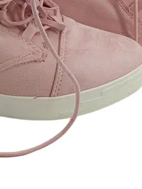 Bestelle Damen Sneaker Wedges Rosa Gr. 40 Keilabsatz Schnürung 4