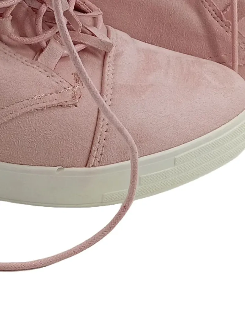 Bestelle Damen Sneaker Wedges Rosa Gr. 40 Keilabsatz Schnürung 4