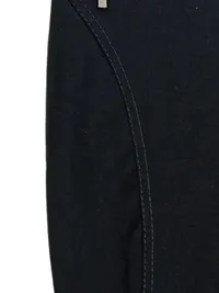 CAMBIO Jeans Damen Stoffhose Schwarz Gr. 38 Reißverschluss Detail 3