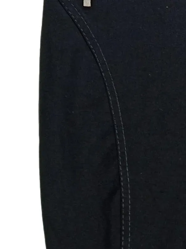CAMBIO Jeans Damen Stoffhose Schwarz Gr. 38 Reißverschluss Detail 3