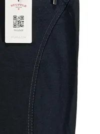CAMBIO Jeans Damen Stoffhose Schwarz Gr. 38 Reißverschluss Detail 4