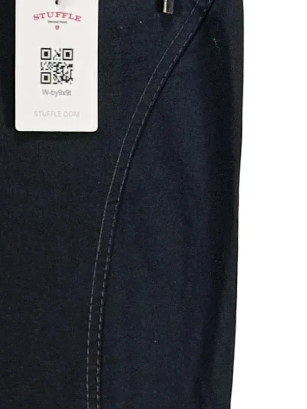 CAMBIO Jeans Damen Stoffhose Schwarz Gr. 38 Reißverschluss Detail 4