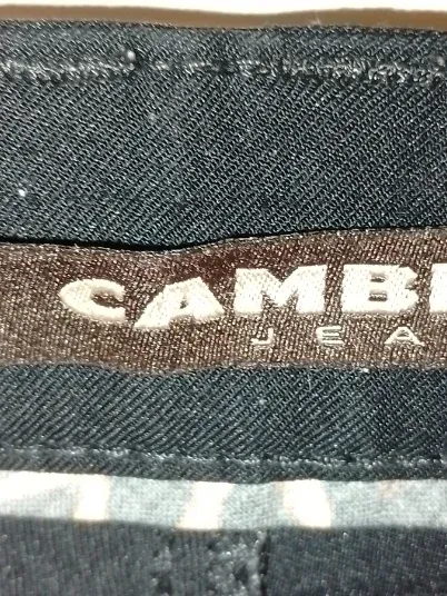 CAMBIO Jeans Damen Stoffhose Schwarz Gr. 38 Reißverschluss Detail 5