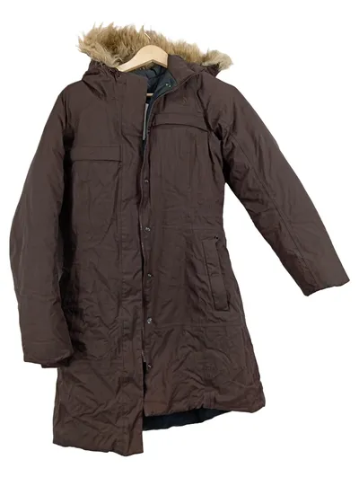 The North Face Damen Parka Winterjacke Gr. S Braun Fellkapuze