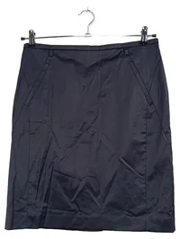 Comma Damen Bleistiftrock Gr. 38 Grau Business Büro Pencil Skirt 1