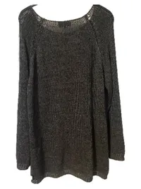 Bexleys Woman Damen Strickpullover Grau XXL Lochmuster Langarm 2