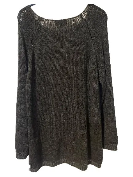 Bexleys Woman Damen Strickpullover Grau XXL Lochmuster Langarm 2