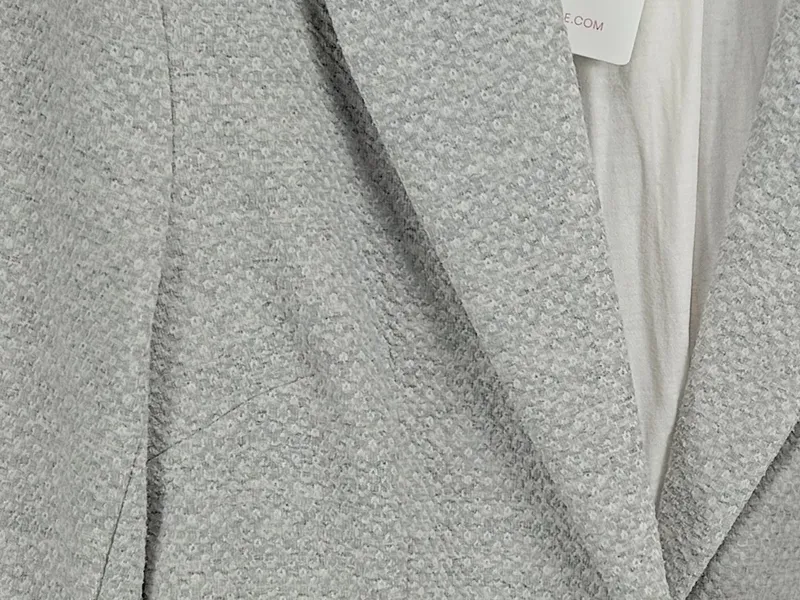 Bonobo Blazer Damen Grau Gr. M 38 Business Klassisch Strukturmuster Langarm 3
