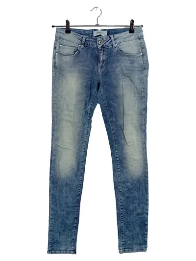 VERO MODA Damen Jeans Slim Fit Hose Blau Used Look Gr. 28/34