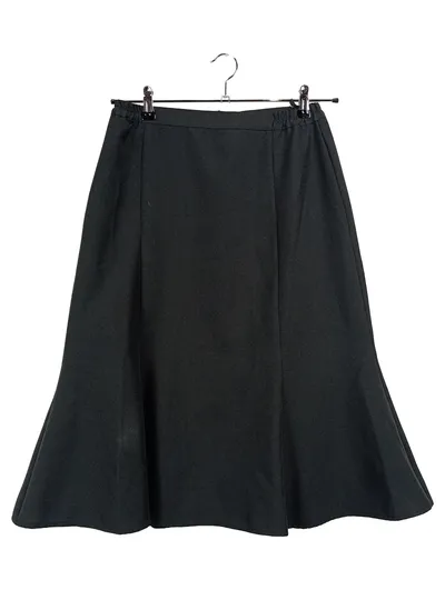 Alphorn Damen Faltenrock Schwarz Gr. 38 Klassisch Midi Polyester