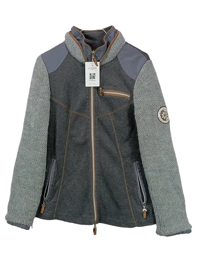 Best Connections Fleecejacke Damen Gr. 36 Grau Outdoor Polyester Reißverschluss