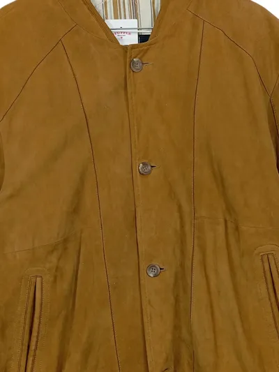 BUGATTI Herren Lederjacke Wildleder Braun Gr. 52/XL Veloursleder