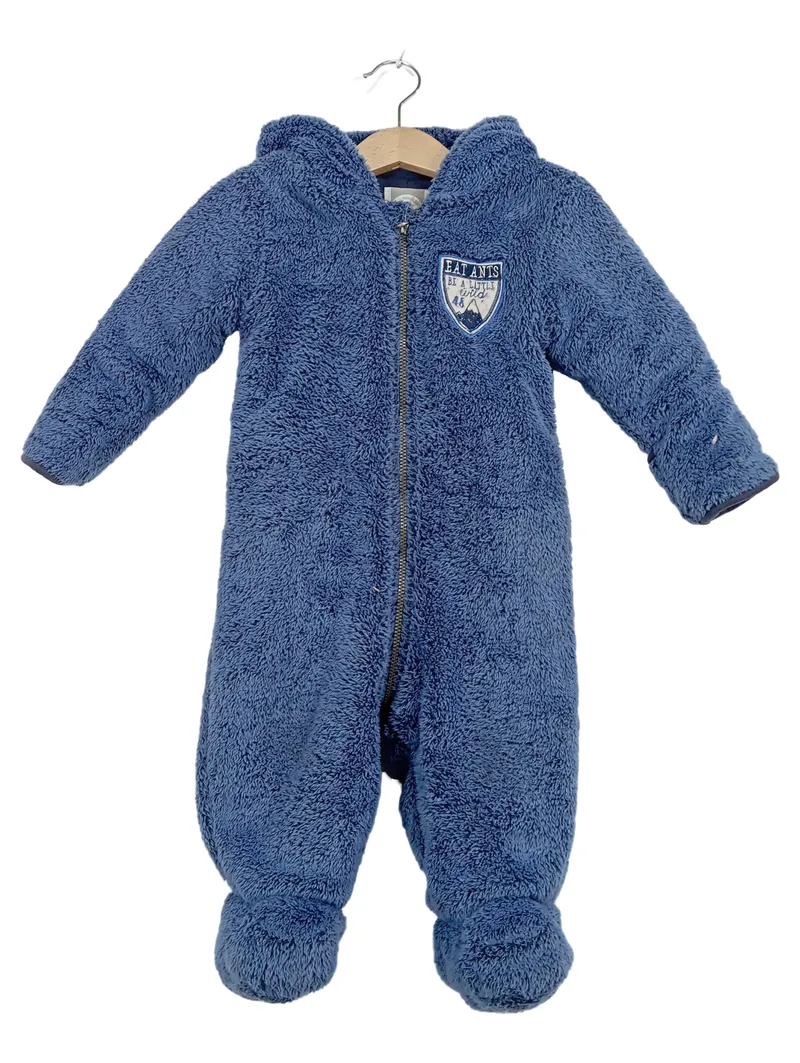 Eat Ants Baby Schneeanzug Overall Fleece Blau Gr. 74/75 Outdoor 1