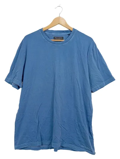 Marc O'Polo Herren T-Shirt Blau Gr. XL Regular Fit Baumwolle