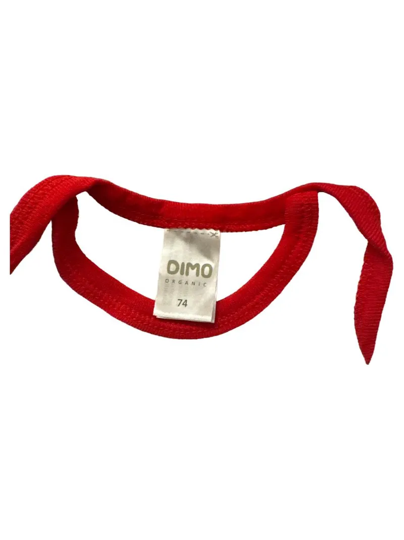 DIMO Organic Baby Body I Love Burgenland Gr. 74 Weiß Rot 3