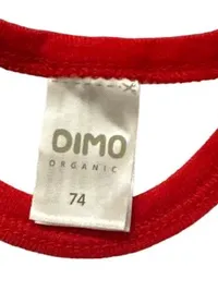 DIMO Organic Baby Body I Love Burgenland Gr. 74 Weiß Rot 4