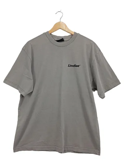 LFDY LiveFast T-Shirt Herren Gr. S Grau Streetwear Oversized