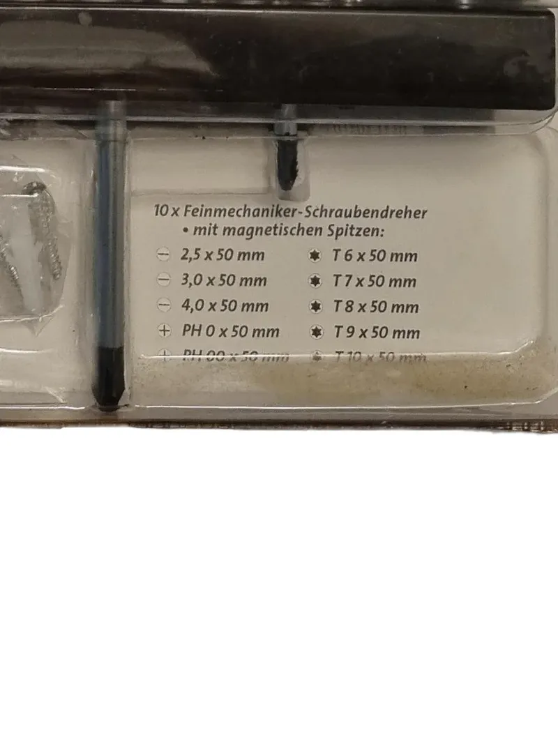 Brüder Mannesmann 11410 18tlg Werkzeug Set Schraubendreher Chrom Vanadium Gelb 5