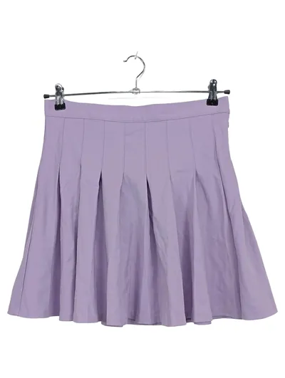 Monki Damen Faltenrock Lila Gr. 42/XL Plissee Mini Casual