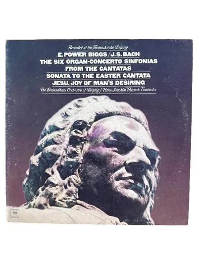 E. Power Biggs J.S. Bach Organ Concerto Sinfonias Vinyl LP Columbia