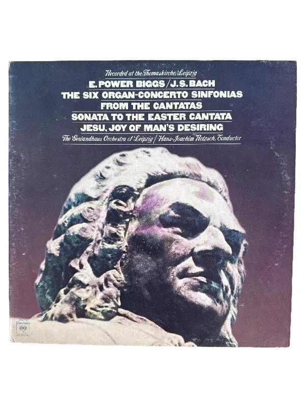 E. Power Biggs J.S. Bach Organ Concerto Sinfonias Vinyl LP Columbia 1