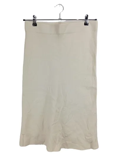 Hallhuber Damen A-Linienrock Merinowolle Beige Gr. XL 42