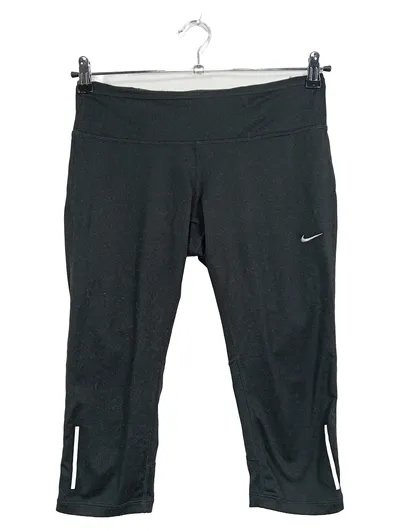 Nike Damen Dri-Fit 3/4 Capri Leggings Laufhose Schwarz Gr. M