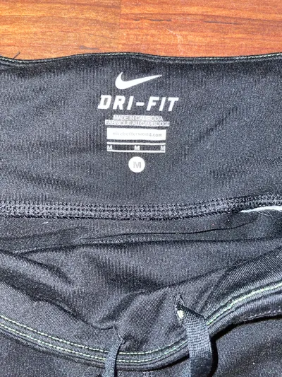 Nike Damen Dri-Fit 3/4 Capri Leggings Laufhose Schwarz Gr. M