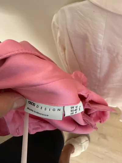 ASOS Design Satin Blusenkleid Damen Gr. 40/L Pink Elegant