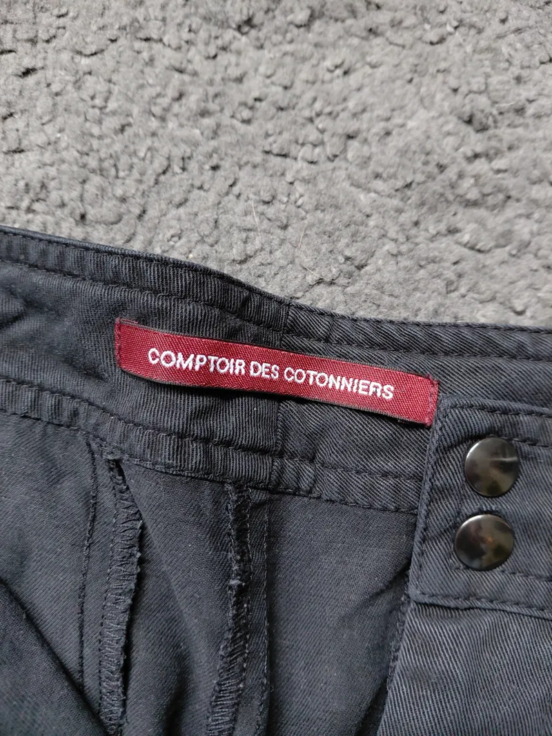 Comptoir des Cotonniers Damen Shorts Gr. 38 Grau Lyocell Elegant 3