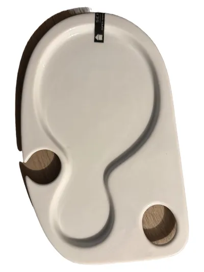 Serax Servierplatte Porzellan Maison d'Etre Weiß 26x16cm Modern Uni