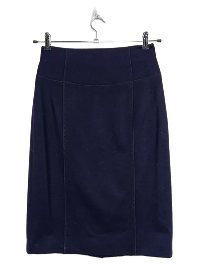 Laurèl Bleistiftrock Damen Gr. 36 Dunkelblau Wolle Business Elegant