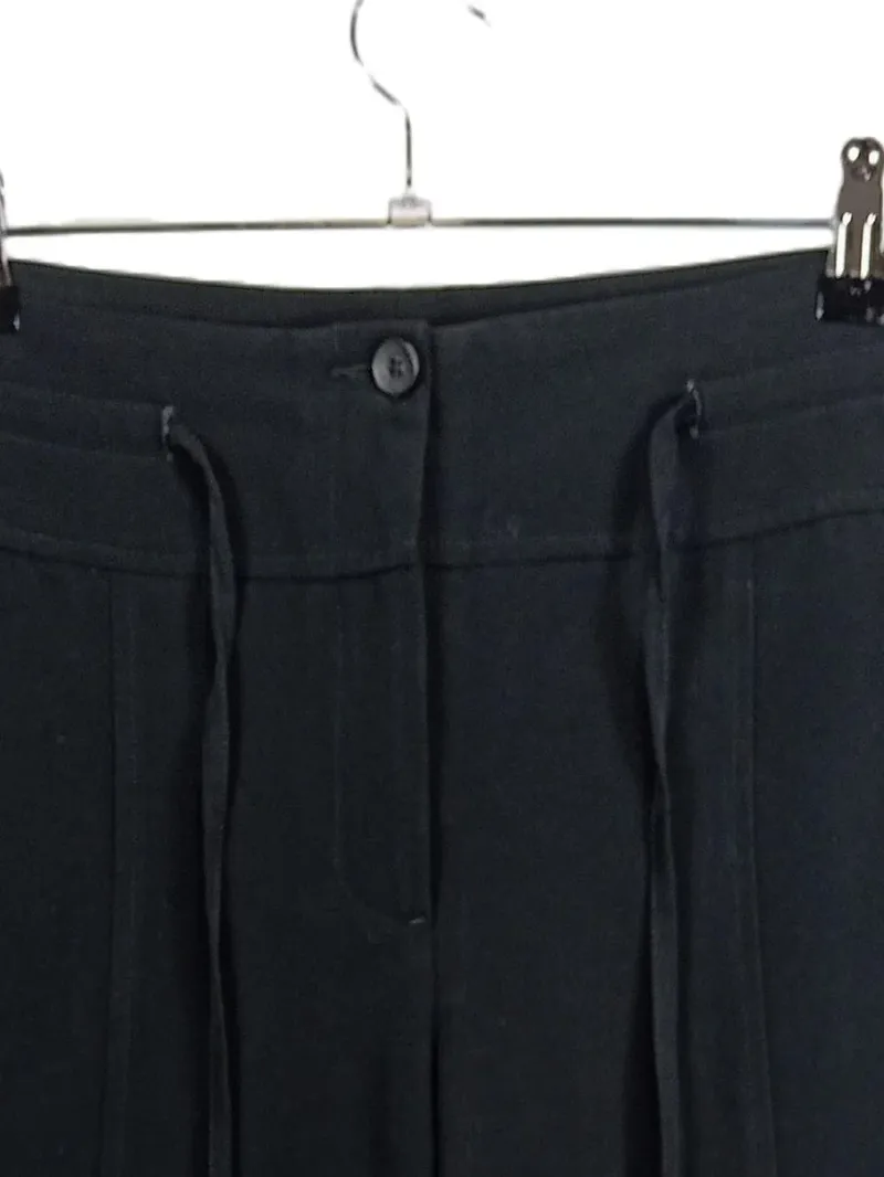 CAMBIO Damen Cargohose Schwarz Gr. 42 Wide Leg Stoffhose 3