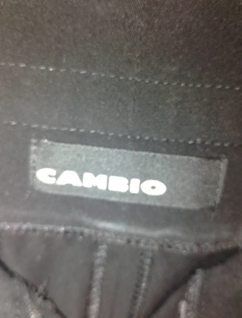 CAMBIO Damen Cargohose Schwarz Gr. 42 Wide Leg Stoffhose 5
