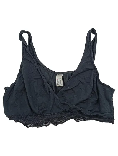 Petite Fleur Damen BH Bustier Schwarz Gr. 40 Spitze Modal