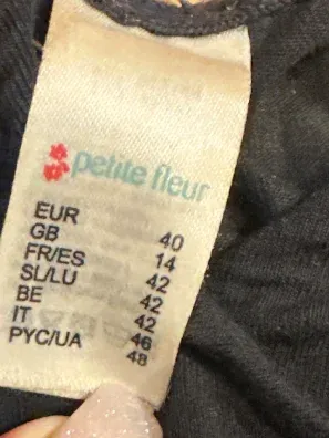 Petite Fleur Damen BH Bustier Schwarz Gr. 40 Spitze Modal