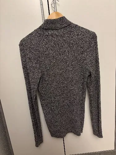 Pier One Rollkragenpullover Herren Gr. S Grau Meliert Baumwolle
