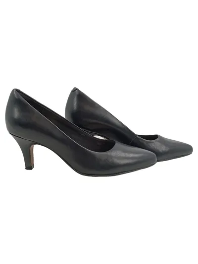 Clarks Damen Pumps Leder Schwarz Business Klassisch Gr. 35,5 Absatz 6cm