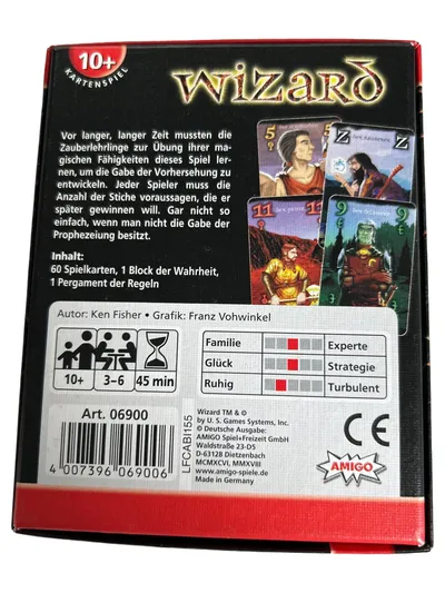AMIGO Wizard Kartenspiel Stichspiel Strategie Magie 3-6 Spieler ab 10 J.