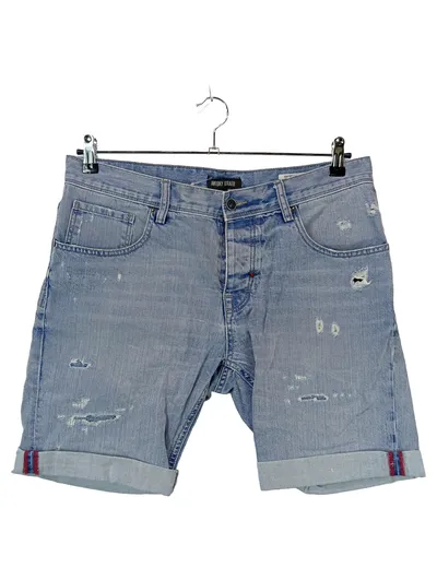 Antony Morato Herren Jeans Shorts W34 Blau Distressed Denim Destroyed