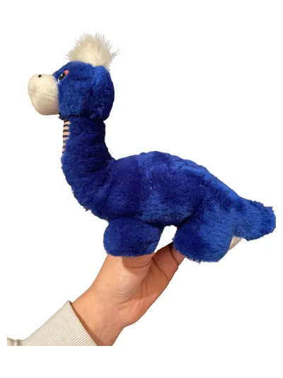 HACH Kuscheltier Drache Plüschtier Farbenfroh Blau 18 cm