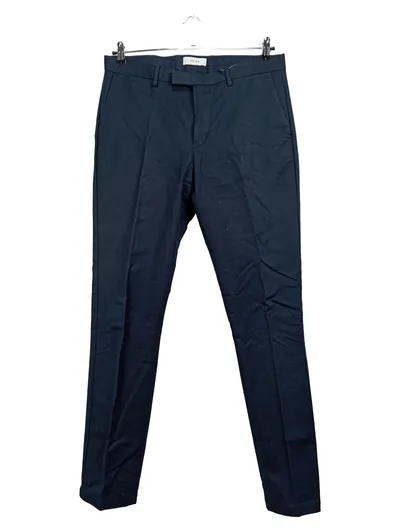 Reiss Herren Anzughose Blau Gr. 34/L33 Baumwolle Business Klassisch