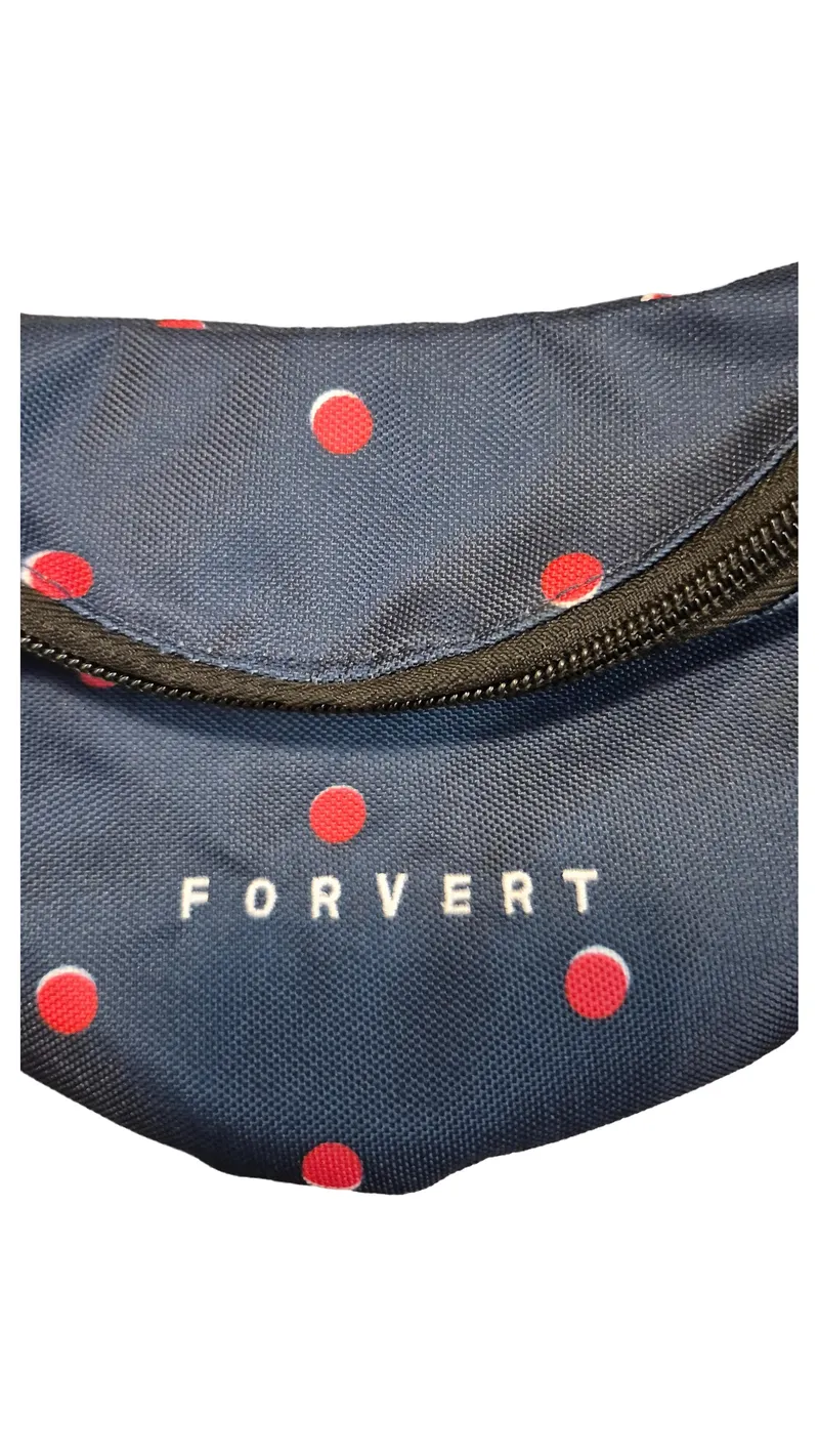 Forvert Gürteltasche Bauchtasche Blau Rot Punkte Polka Dots Hipbag 2